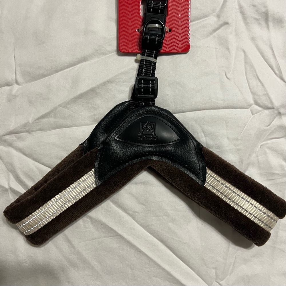 Stylish Black and Brown Dog Harness